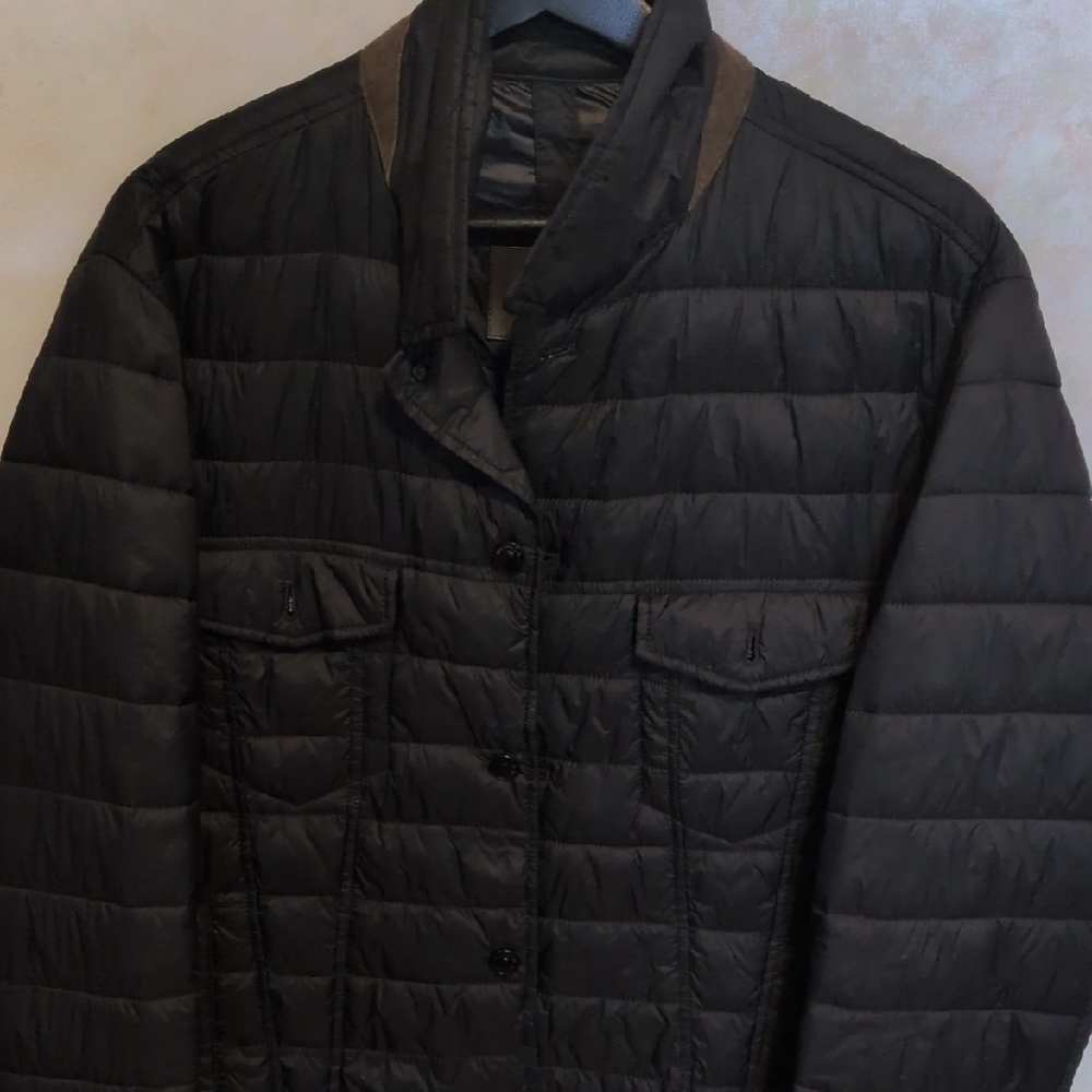Blue Quilted men's Jacket